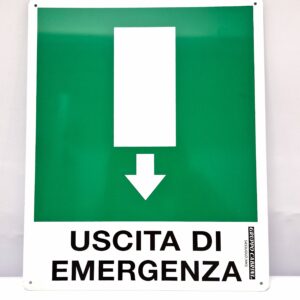Cartello Uscita Dritta 50x40