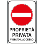 Cartello Proprietà Privata