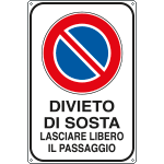 Cartello Divieto Sosta