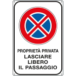 Cartello Divieto Sosta/Fermata